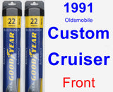 Front Wiper Blade Pack for 1991 Oldsmobile Custom Cruiser - Assurance