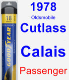 Passenger Wiper Blade for 1978 Oldsmobile Cutlass Calais - Assurance