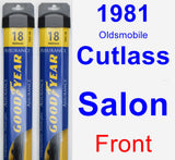 Front Wiper Blade Pack for 1981 Oldsmobile Cutlass Salon - Assurance