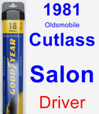 Driver Wiper Blade for 1981 Oldsmobile Cutlass Salon - Assurance