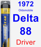 Driver Wiper Blade for 1972 Oldsmobile Delta 88 - Assurance