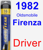 Driver Wiper Blade for 1982 Oldsmobile Firenza - Assurance