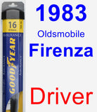 Driver Wiper Blade for 1983 Oldsmobile Firenza - Assurance