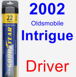 Driver Wiper Blade for 2002 Oldsmobile Intrigue - Assurance