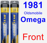 Front Wiper Blade Pack for 1981 Oldsmobile Omega - Assurance