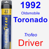 Driver Wiper Blade for 1992 Oldsmobile Toronado - Assurance