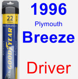 Driver Wiper Blade for 1996 Plymouth Breeze - Assurance