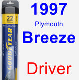 Driver Wiper Blade for 1997 Plymouth Breeze - Assurance