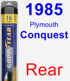 Rear Wiper Blade for 1985 Plymouth Conquest - Assurance