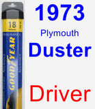 Driver Wiper Blade for 1973 Plymouth Duster - Assurance