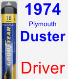 Driver Wiper Blade for 1974 Plymouth Duster - Assurance