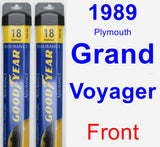 Front Wiper Blade Pack for 1989 Plymouth Grand Voyager - Assurance