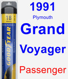 Passenger Wiper Blade for 1991 Plymouth Grand Voyager - Assurance