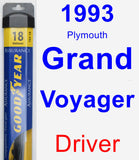 Driver Wiper Blade for 1993 Plymouth Grand Voyager - Assurance