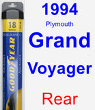 Rear Wiper Blade for 1994 Plymouth Grand Voyager - Assurance