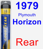 Rear Wiper Blade for 1979 Plymouth Horizon - Assurance