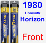 Front Wiper Blade Pack for 1980 Plymouth Horizon - Assurance