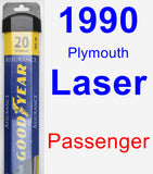 Passenger Wiper Blade for 1990 Plymouth Laser - Assurance