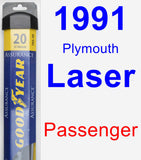 Passenger Wiper Blade for 1991 Plymouth Laser - Assurance