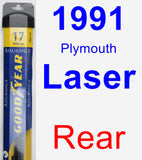 Rear Wiper Blade for 1991 Plymouth Laser - Assurance