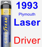 Driver Wiper Blade for 1993 Plymouth Laser - Assurance