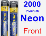 Front Wiper Blade Pack for 2000 Plymouth Neon - Assurance