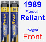 Front Wiper Blade Pack for 1989 Plymouth Reliant - Assurance