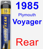 Rear Wiper Blade for 1985 Plymouth Voyager - Assurance