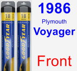 Front Wiper Blade Pack for 1986 Plymouth Voyager - Assurance