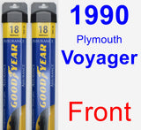 Front Wiper Blade Pack for 1990 Plymouth Voyager - Assurance