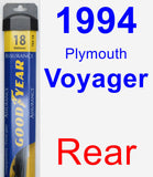 Rear Wiper Blade for 1994 Plymouth Voyager - Assurance