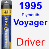 Driver Wiper Blade for 1995 Plymouth Voyager - Assurance