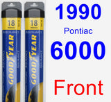 Front Wiper Blade Pack for 1990 Pontiac 6000 - Assurance