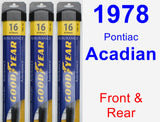 Front & Rear Wiper Blade Pack for 1978 Pontiac Acadian - Assurance