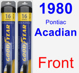 Front Wiper Blade Pack for 1980 Pontiac Acadian - Assurance