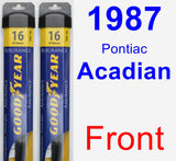 Front Wiper Blade Pack for 1987 Pontiac Acadian - Assurance