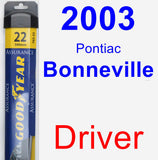 Driver Wiper Blade for 2003 Pontiac Bonneville - Assurance