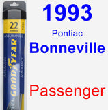 Passenger Wiper Blade for 1993 Pontiac Bonneville - Assurance