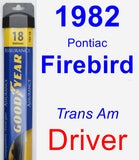 Driver Wiper Blade for 1982 Pontiac Firebird - Assurance