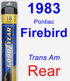 Rear Wiper Blade for 1983 Pontiac Firebird - Assurance