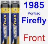 Front Wiper Blade Pack for 1985 Pontiac Firefly - Assurance