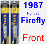 Front Wiper Blade Pack for 1987 Pontiac Firefly - Assurance