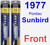 Front Wiper Blade Pack for 1977 Pontiac Sunbird - Assurance