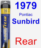 Rear Wiper Blade for 1979 Pontiac Sunbird - Assurance