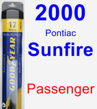 Passenger Wiper Blade for 2000 Pontiac Sunfire - Assurance