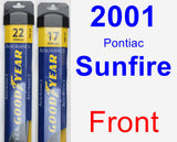 Front Wiper Blade Pack for 2001 Pontiac Sunfire - Assurance