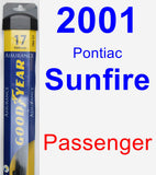 Passenger Wiper Blade for 2001 Pontiac Sunfire - Assurance