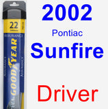 Driver Wiper Blade for 2002 Pontiac Sunfire - Assurance