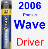 Driver Wiper Blade for 2006 Pontiac Wave - Assurance