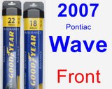 Front Wiper Blade Pack for 2007 Pontiac Wave - Assurance